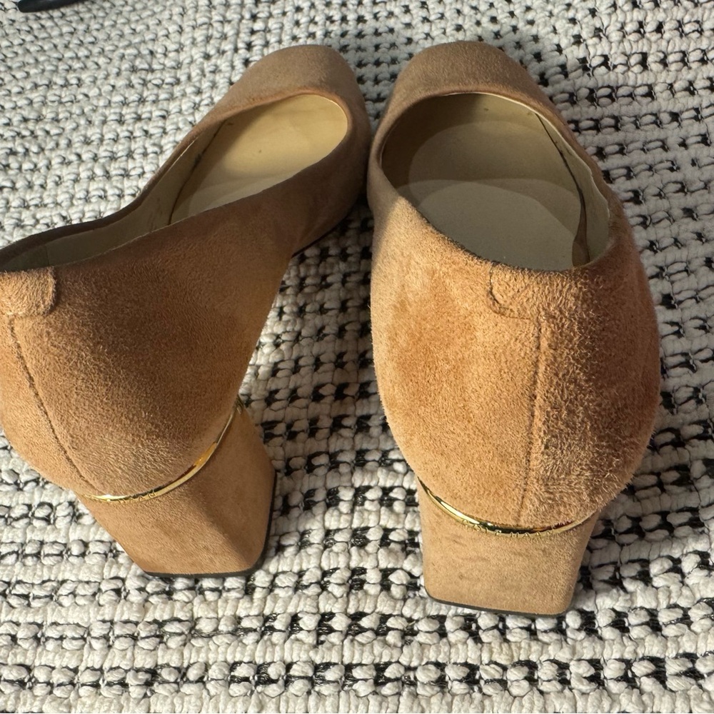 Cole Haan Suede Flats in Light Tan/Blush - Picture 11 of 13